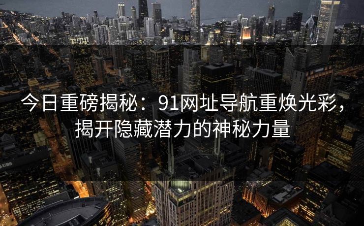 今日重磅揭秘：91网址导航重焕光彩，揭开隐藏潜力的神秘力量  第1张